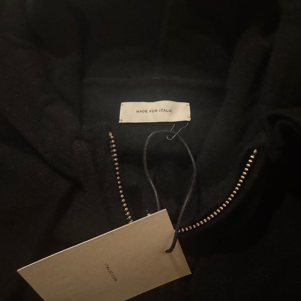 Italic Tyler 100% Cashmere Zip Hoodie - Mens L - Picture 6 of 6